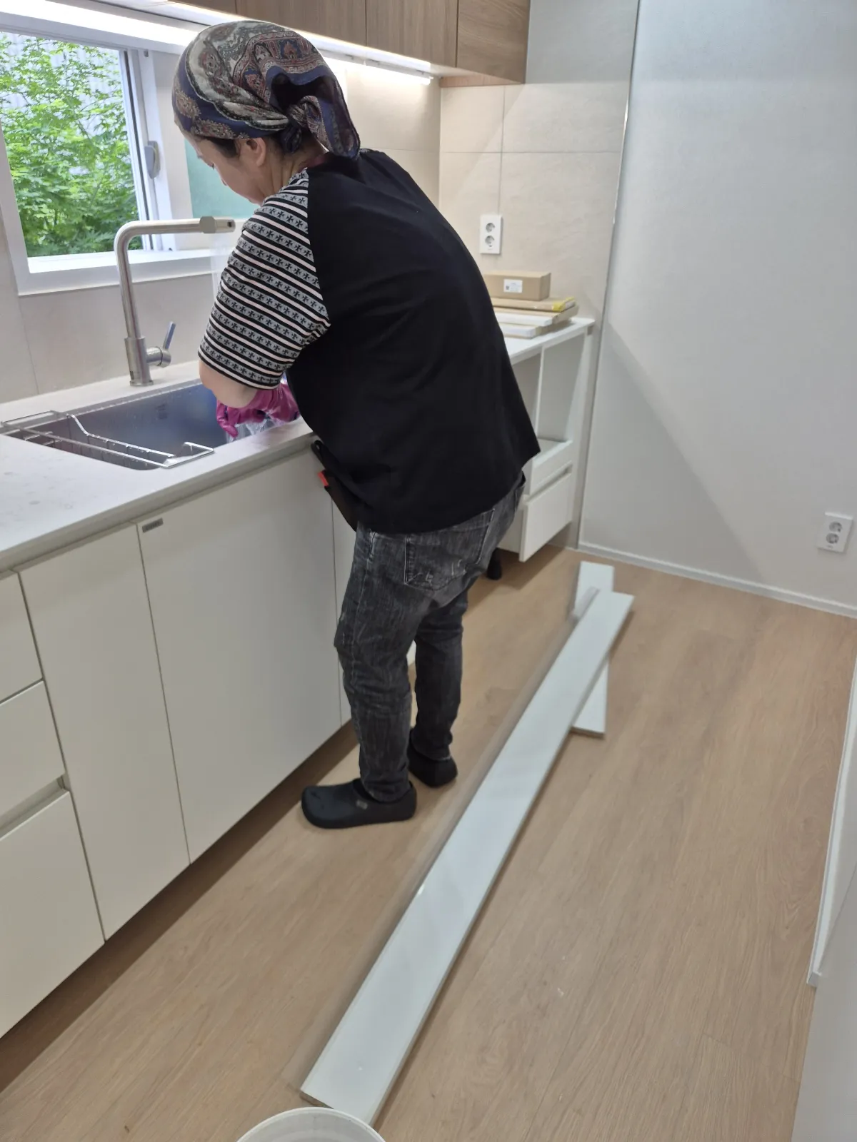 아파트입주청소 욕실 거울 세정 사진